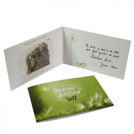 Popcarte Carte de vœux 2024 • Nature et Végétaux • Papier Haut de